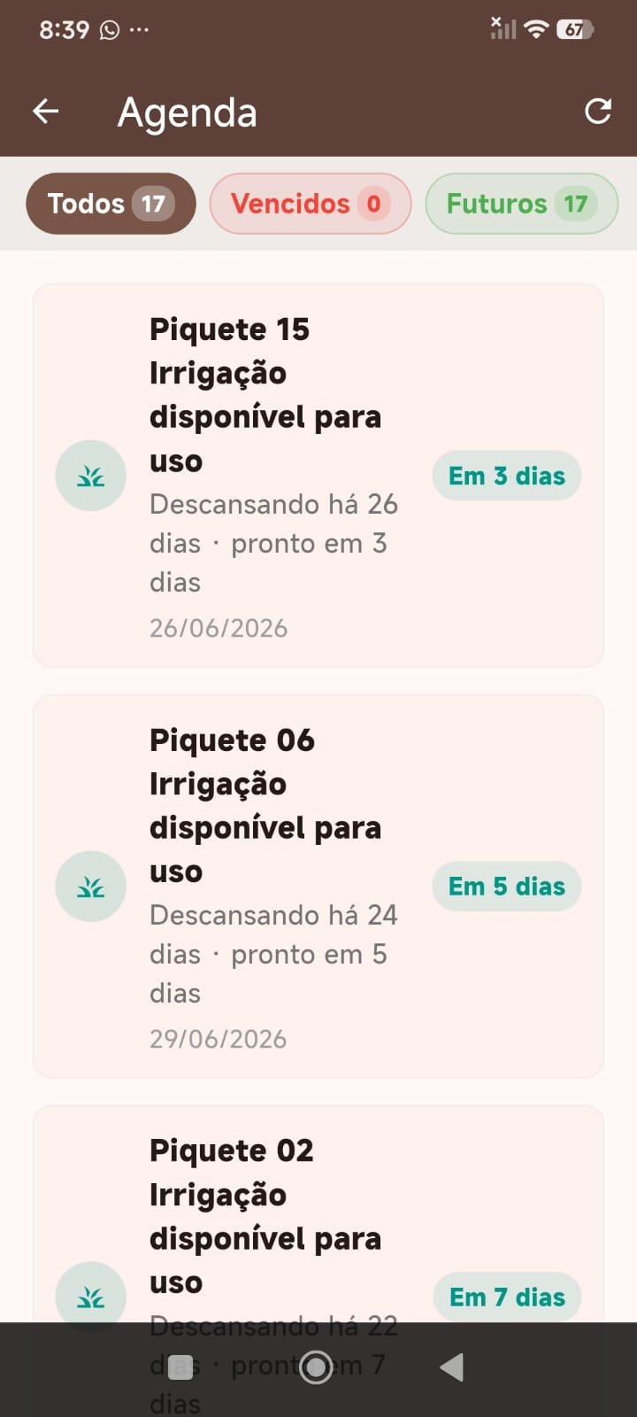Tela 21 do App Gestão de Pecuária