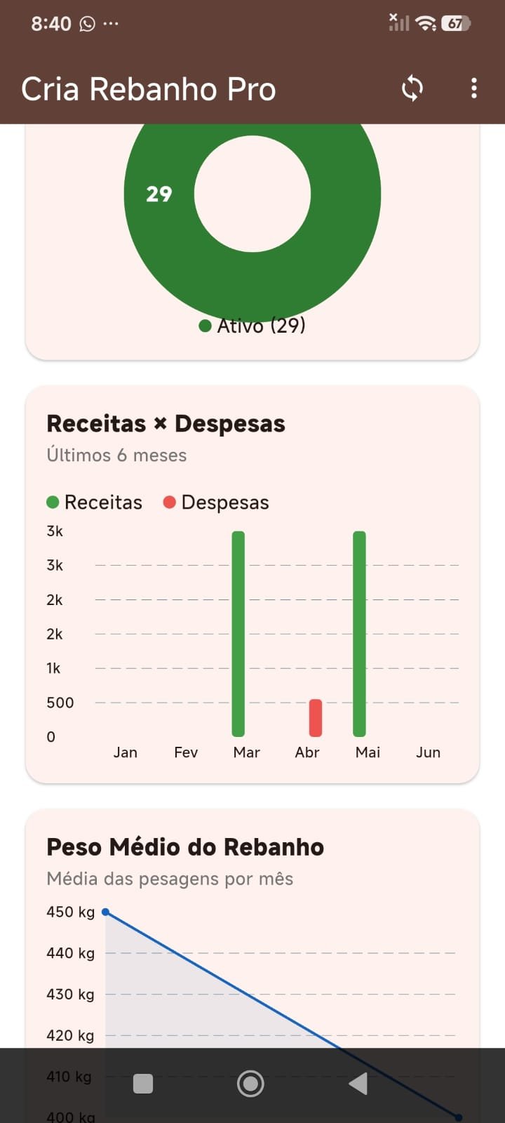 Tela 22 do App Gestão de Pecuária